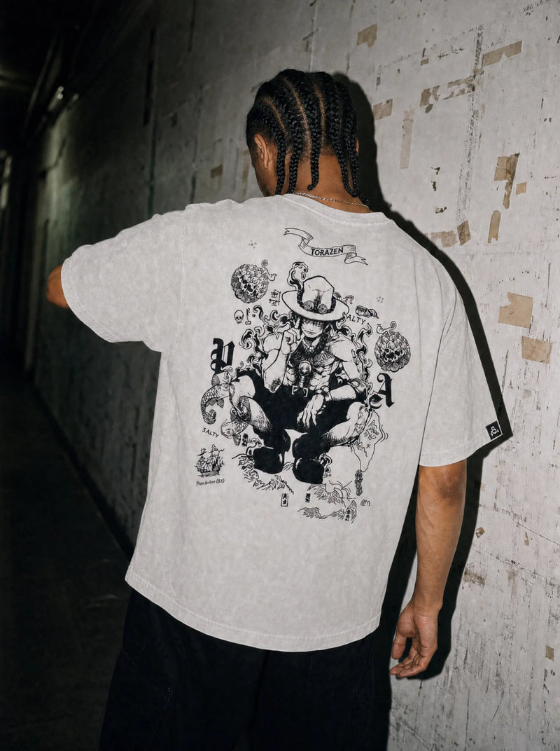 Wild Ember Vintage Tee - One Piece-inspired design by Torazen