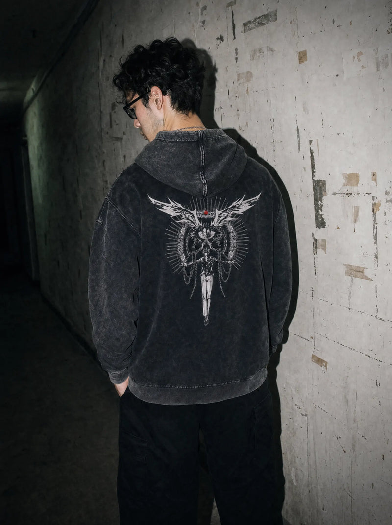 Deathnote Vintage Hoodie - Death Note-inspired design by Torazen