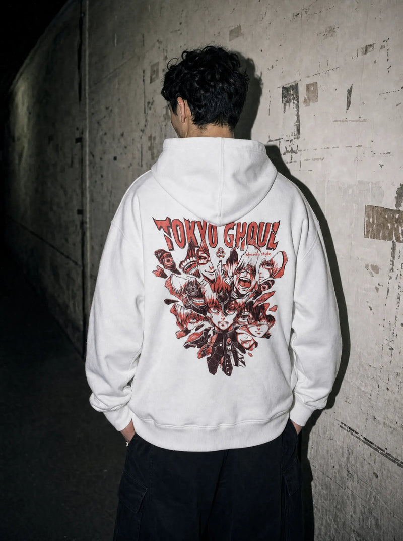 One-Eyed Ghoul Shard Zip Up Hoodie - Tokyo Ghoul-inspired design by Torazen