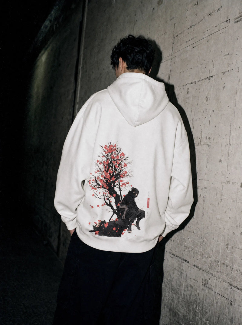 Lone Uchiha Nature Hoodie - Naruto-inspired design by Torazen