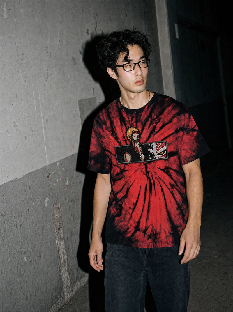 BLCH ✦ Soul Reaper Embroidery Tie Dye Tee on-model PDP image
