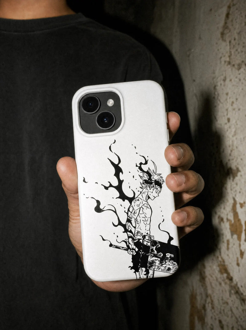 OTH ✦ Clover Warrior iPhone Case on-model PDP image