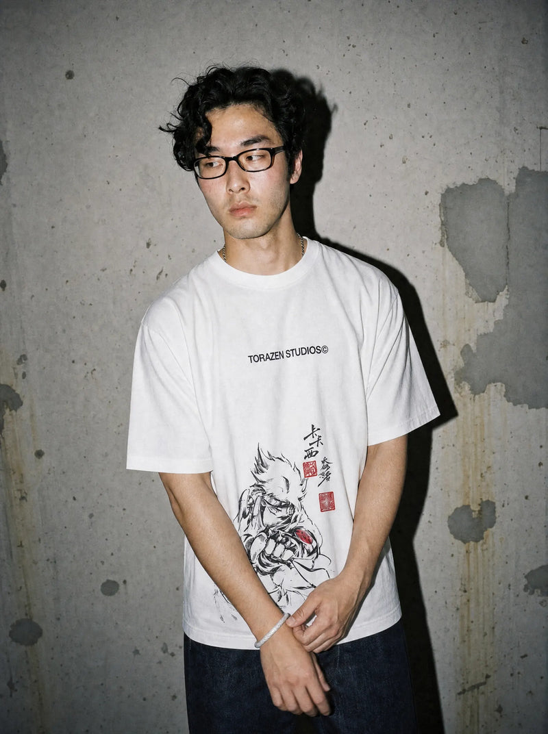 NRTO ✦ Kakashi Kunai Retro Tee on-model PDP image