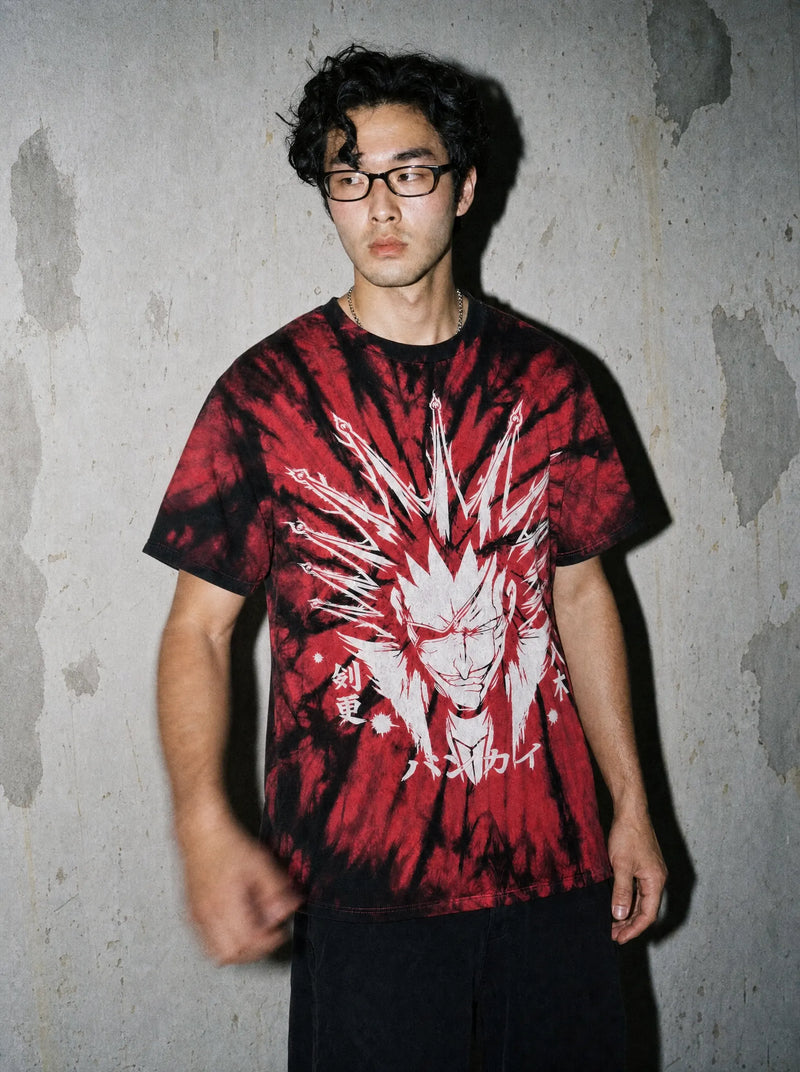 BLCH ✦ Kenpachi Zaraki Tie Dye Tee on-model PDP image