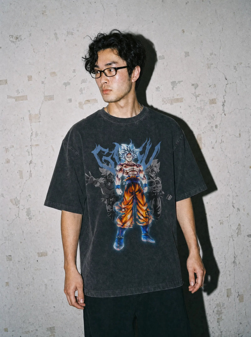 Ultra Instinct Vintage Tee - Dragon Ball Z-inspired design by Torazen