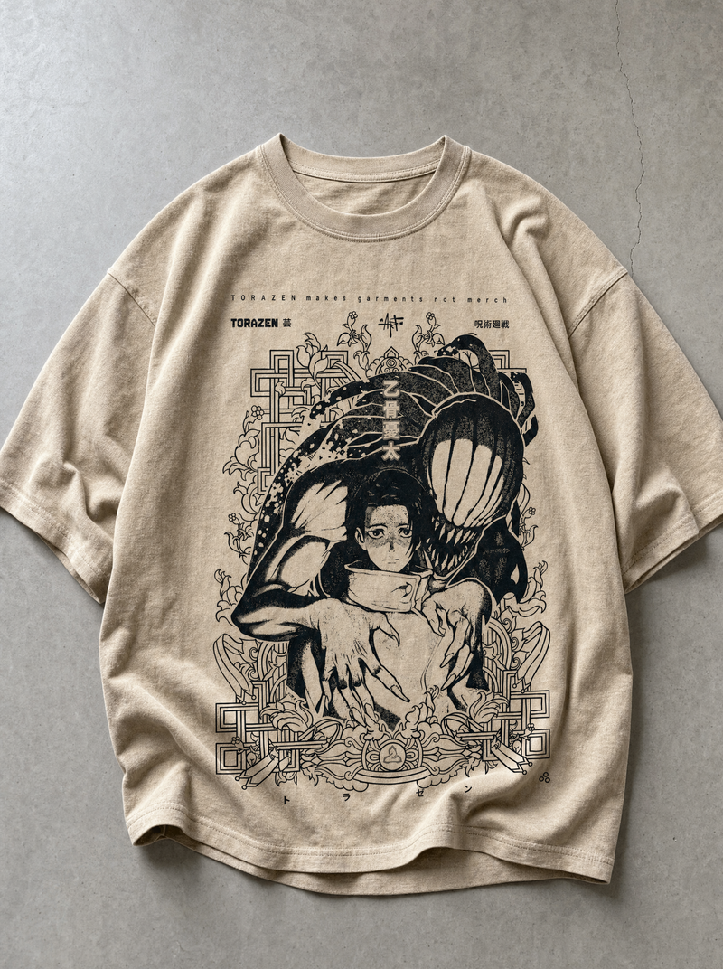 Cursed Bride Vintage Tee - front flat lay on concrete, vintage-washed vintage tee