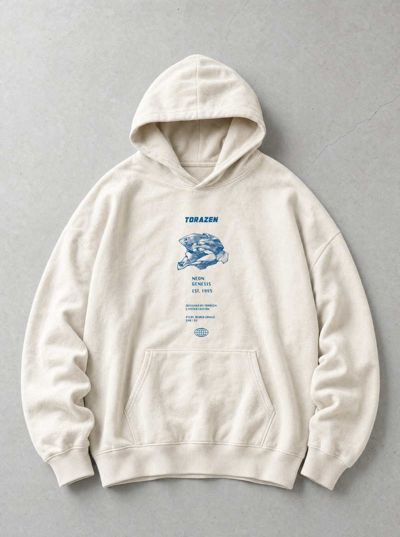 Second Child Vintage Hoodie - front flat lay on concrete, vintage-washed vintage hoodie