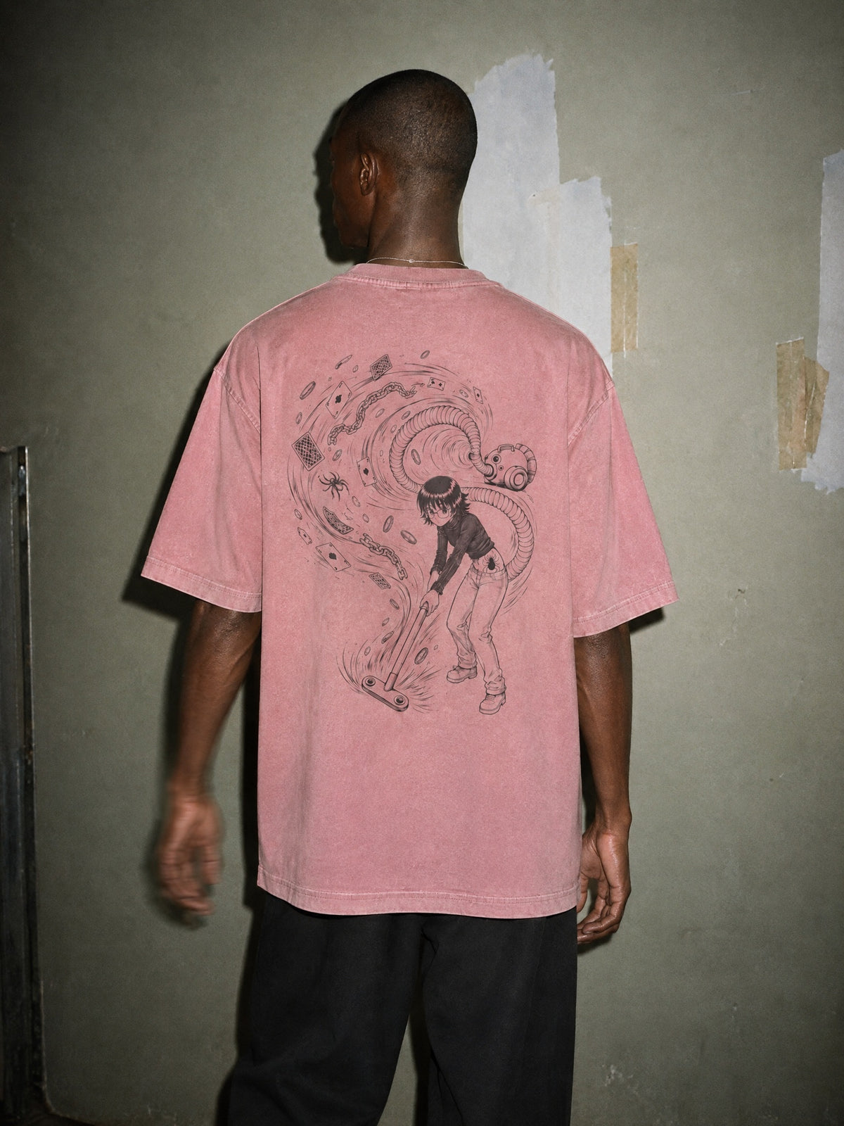 HXH ✦ Suction Card Sweep Vintage Tee by Torazen, worn on model