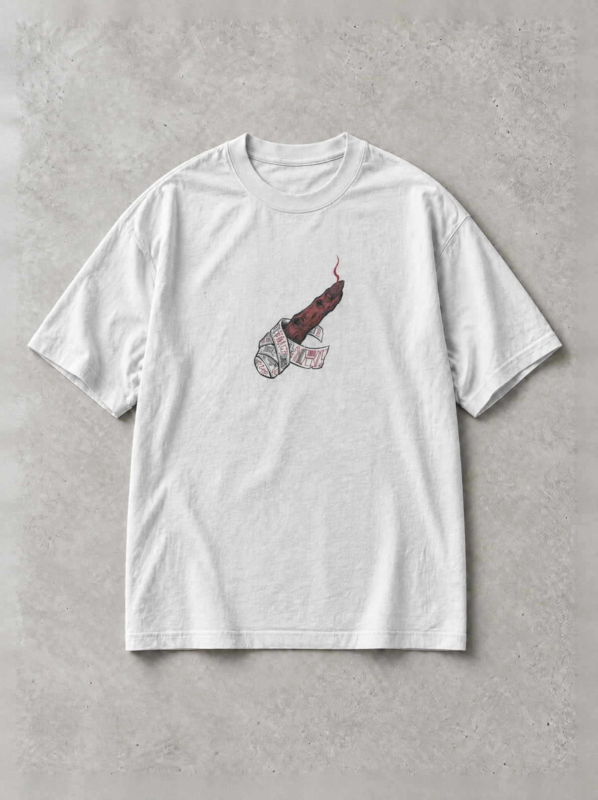 Cursed Domain Collage Vintage Tee - Jujutsu Kaisen-inspired design by Torazen, front view