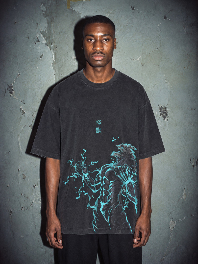 Honju Kaiju Fury Vintage Tee - Kaiju No 8-inspired design by Torazen