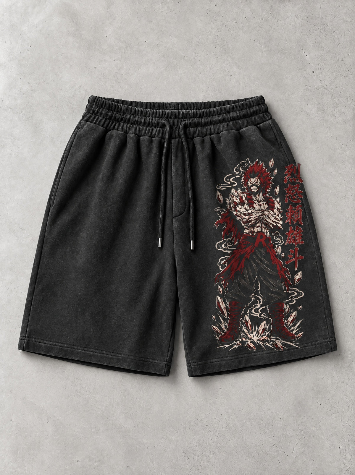 Unbreakable Guard Shorts - My Hero Academia-inspired design by Torazen, front view