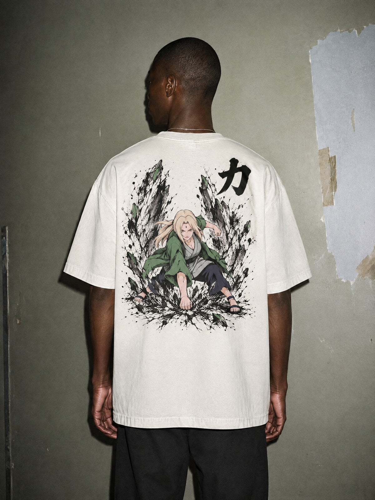 NRTO ✦ Hundred Seal Strength Vintage Tee by Torazen, worn on model