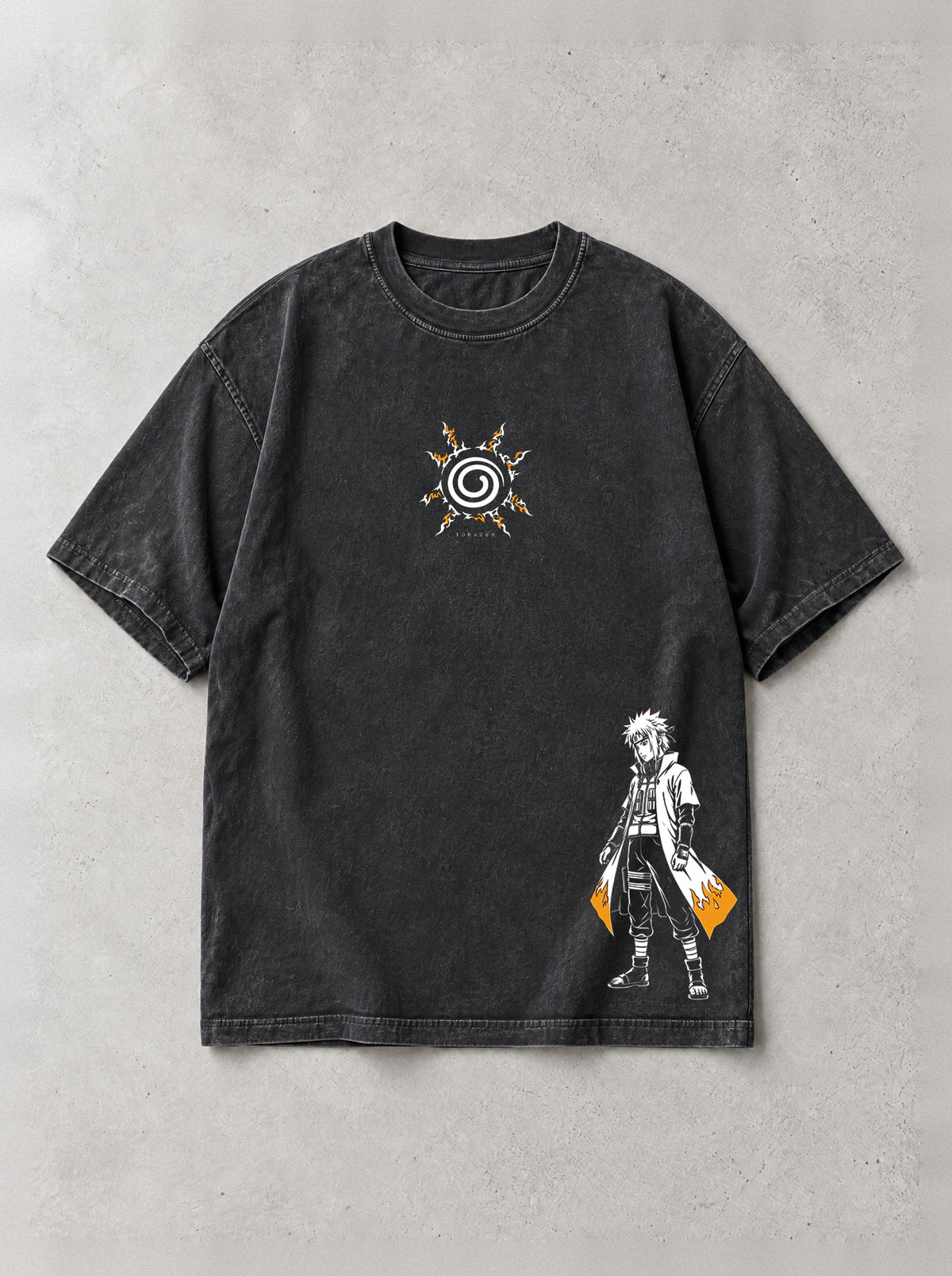 Kunai Flash Mark Vintage Tee - Naruto-inspired design by Torazen, front view