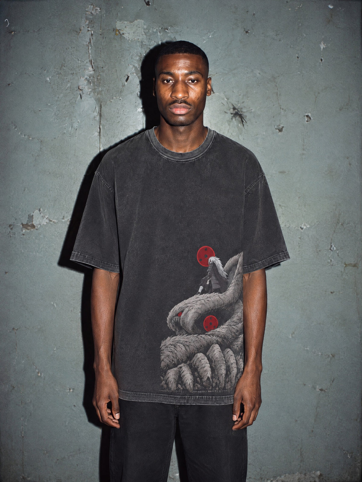 NRTO ✦ Nine Tails Rider Vintage Tee by Torazen, worn on model