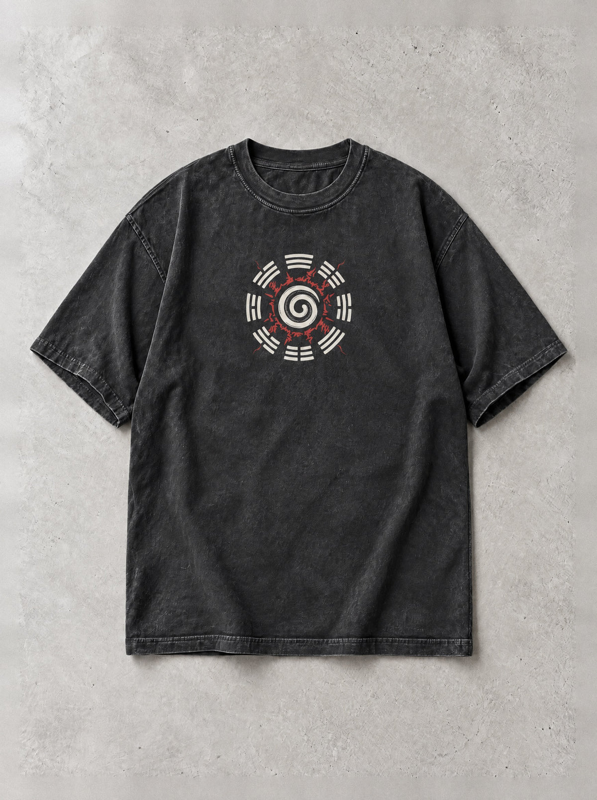Twin Tails Balance Vintage Tee - Naruto-inspired design by Torazen, front view