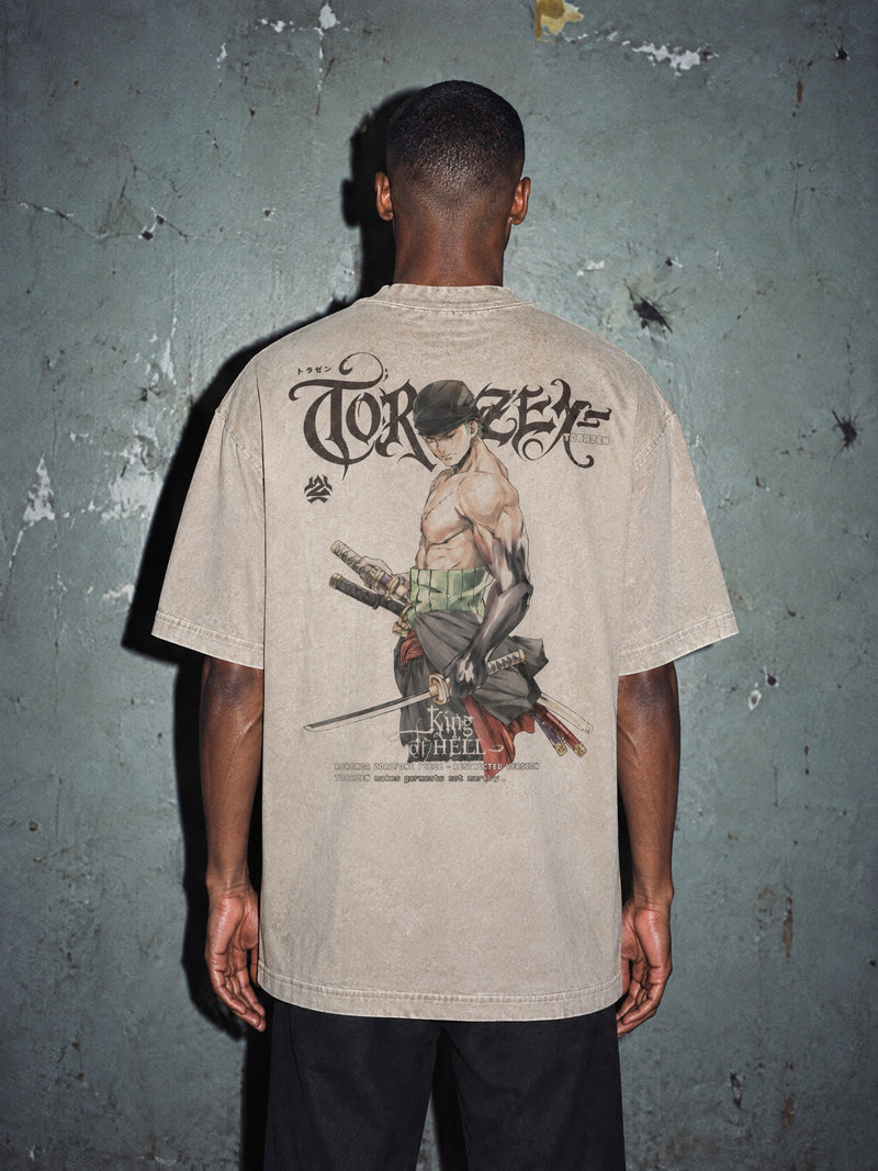 OP ✦ King of Hell Vintage Tee by Torazen, worn on model