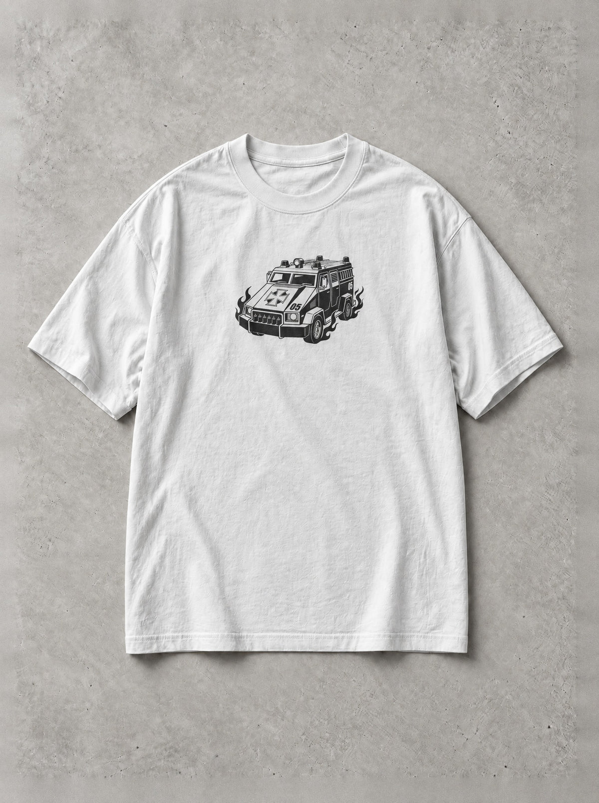 Devil Footprint Kick Vintage Tee - Fire Force-inspired design by Torazen, front view