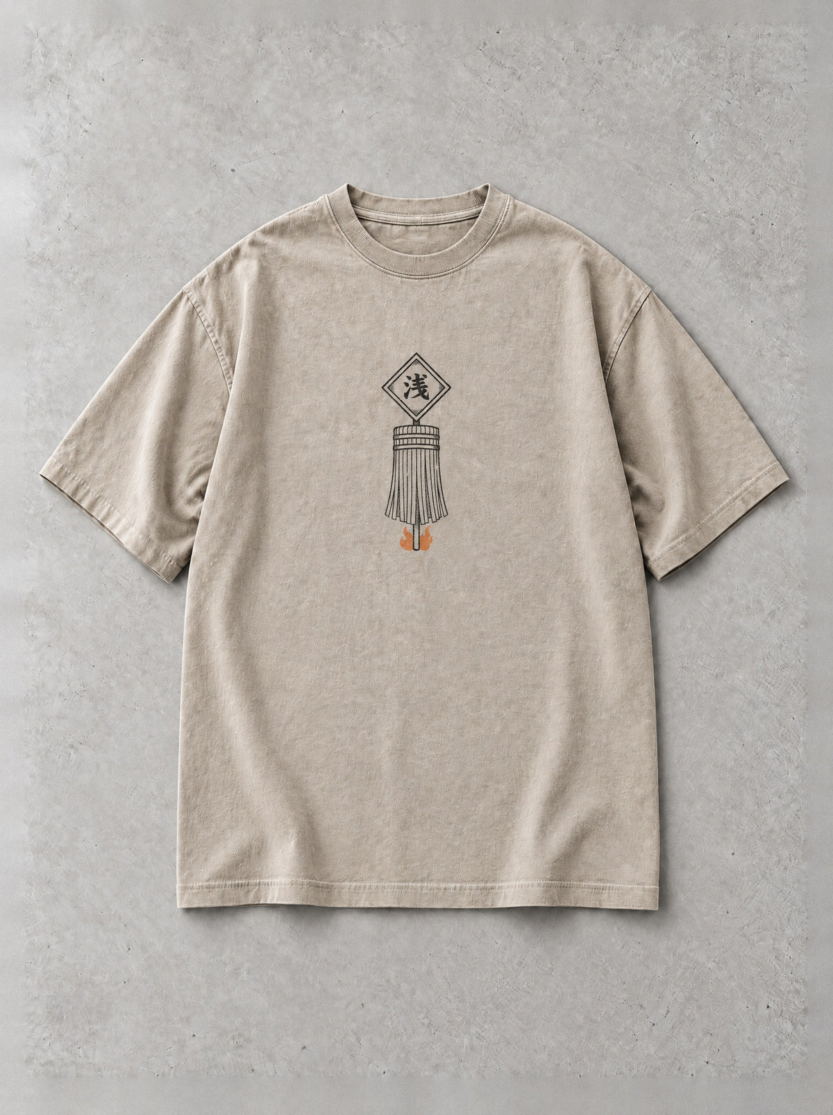 Ember Ring Rest Vintage Tee - Fire Force-inspired design by Torazen, front view