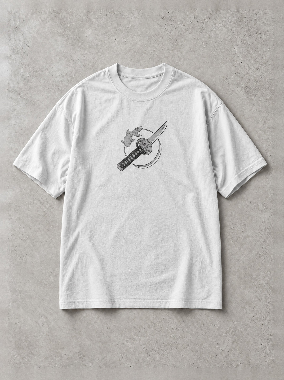 Goldfish Blade Vintage Tee - Kagurabachi-inspired design by Torazen, front view