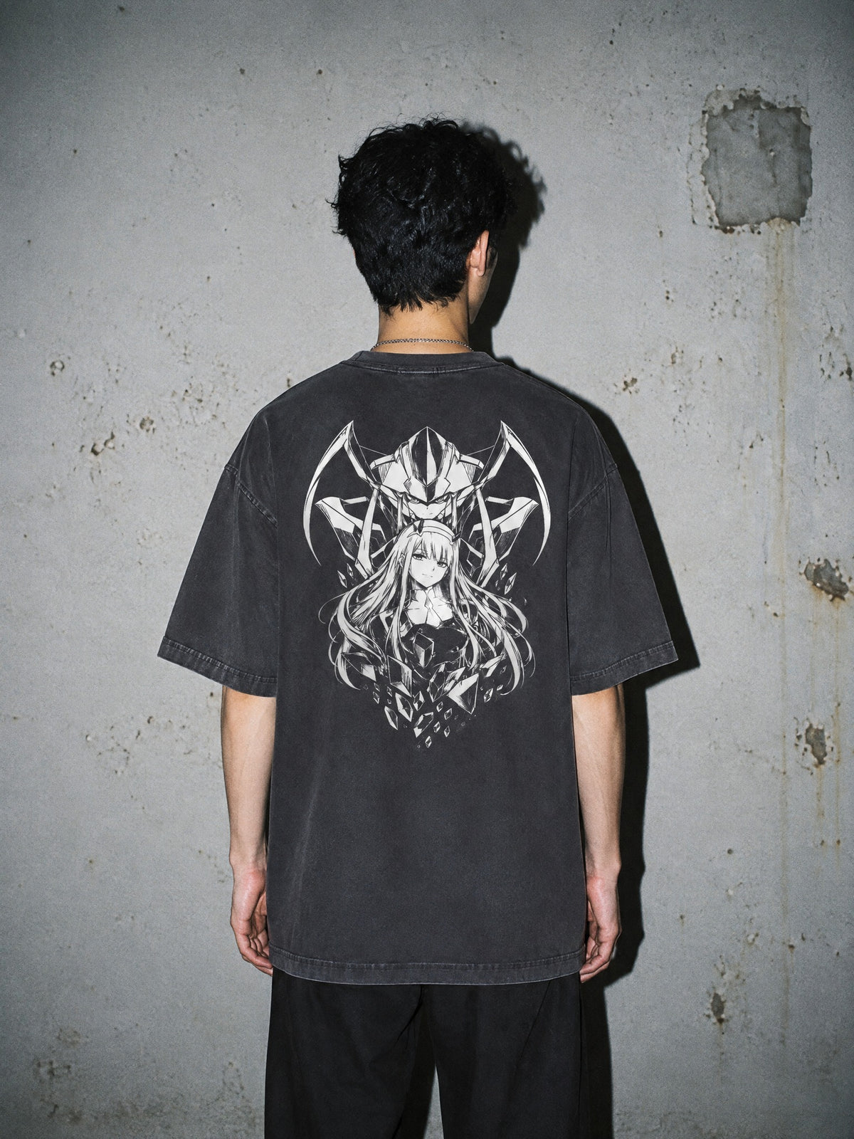 OTH ✦ Horned Pilot Bloom Vintage Tee by Torazen, worn on model