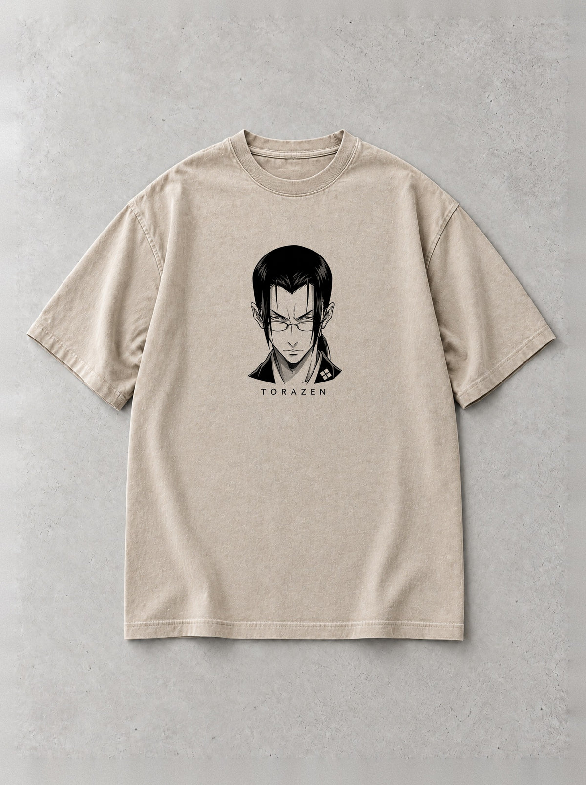 Wandering Ronin Heron Vintage Tee by Torazen, front view