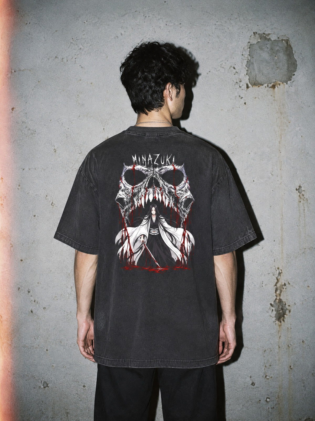 BLCH ✦ Bloodied Bankai Vintage Tee by Torazen, worn on model