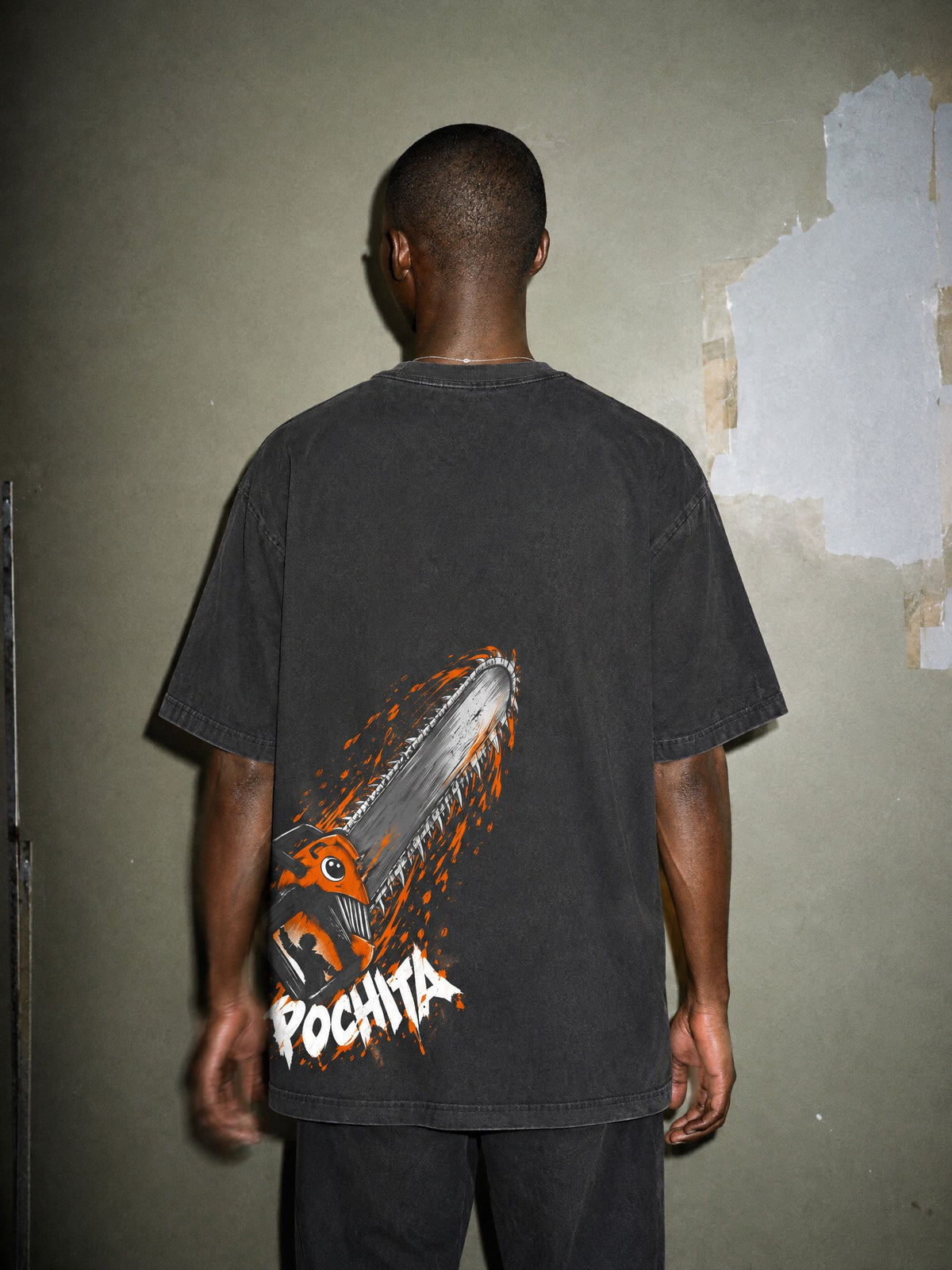 CSM ✦ Chainsaw Pup Vintage Tee by Torazen, worn on model