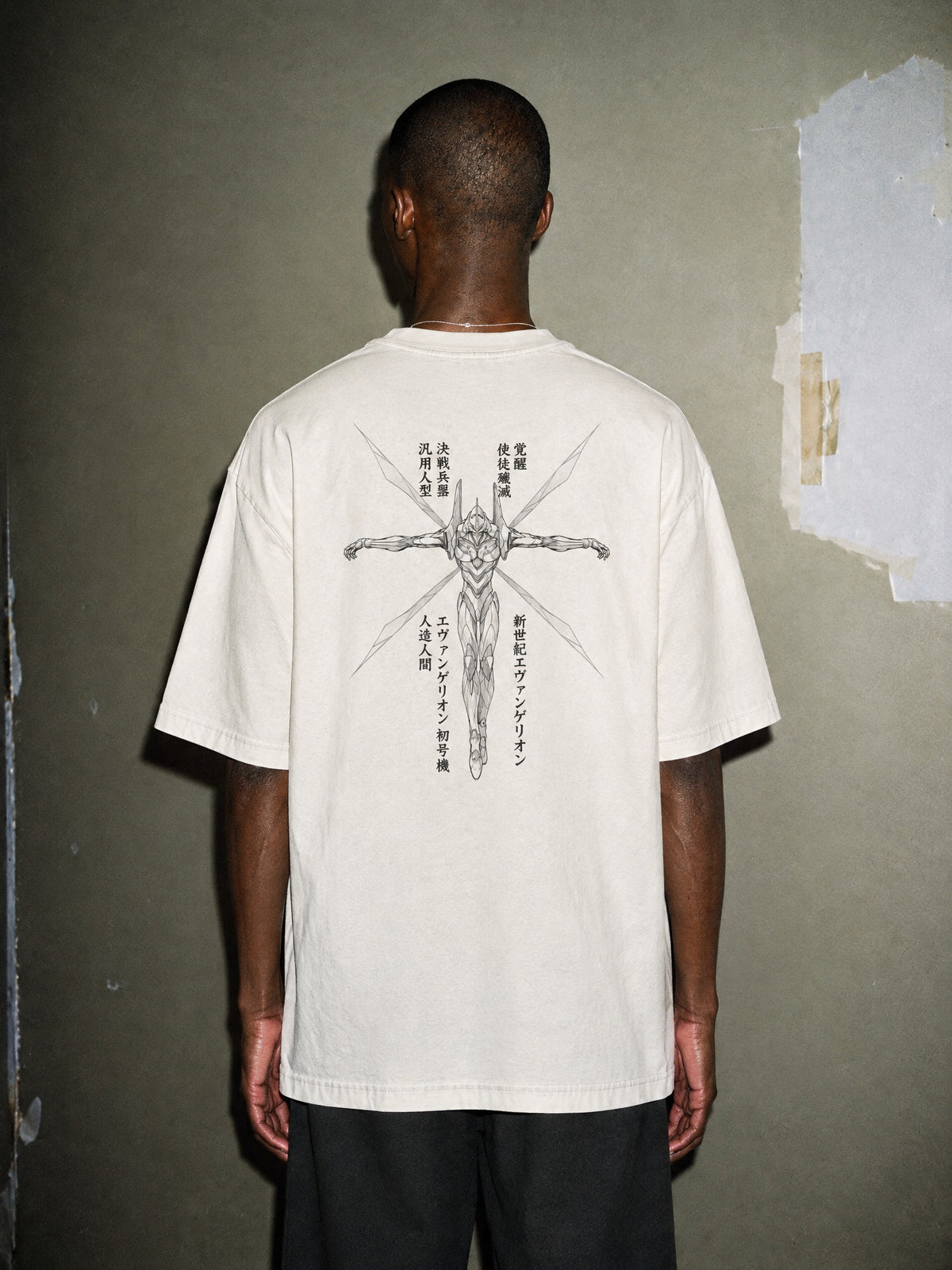 EVA ✦ Unit One Crucifix Vintage Tee by Torazen, worn on model