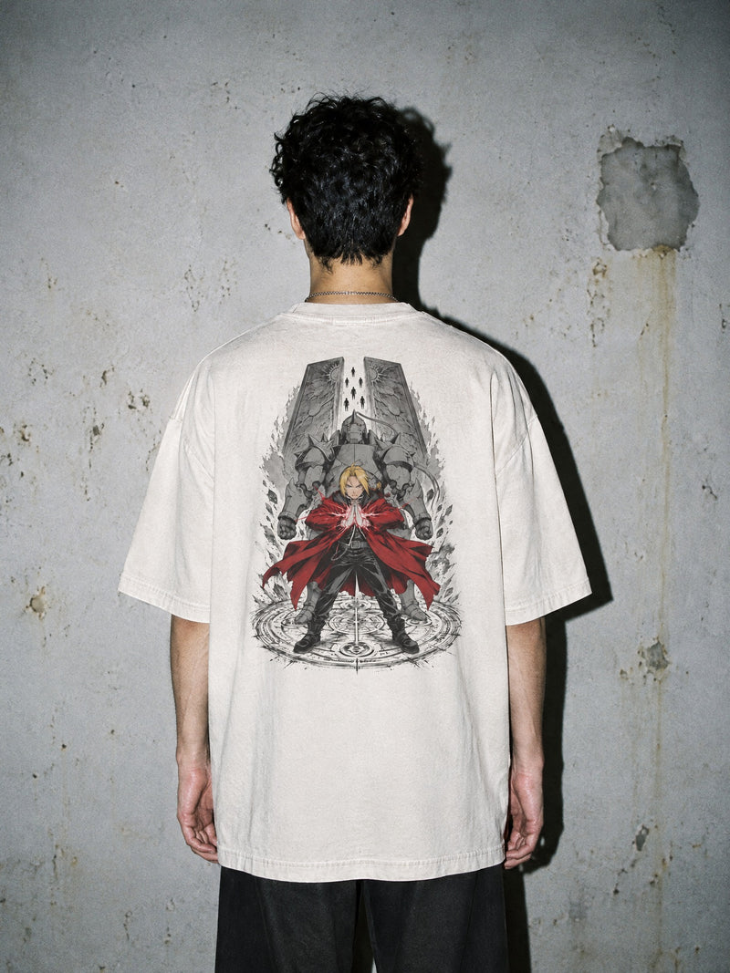 FMA ✦ Truth Gate Stand Vintage Tee by Torazen, worn on model