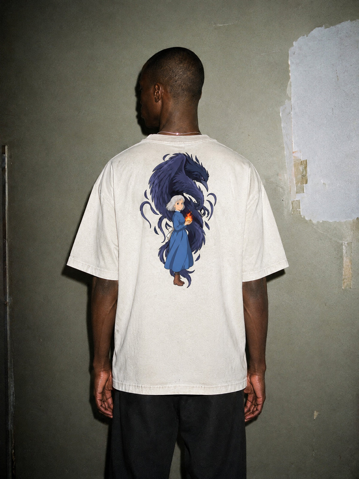 GHIBLI ✦ Fire Demon Cradle Vintage Tee by Torazen, worn on model