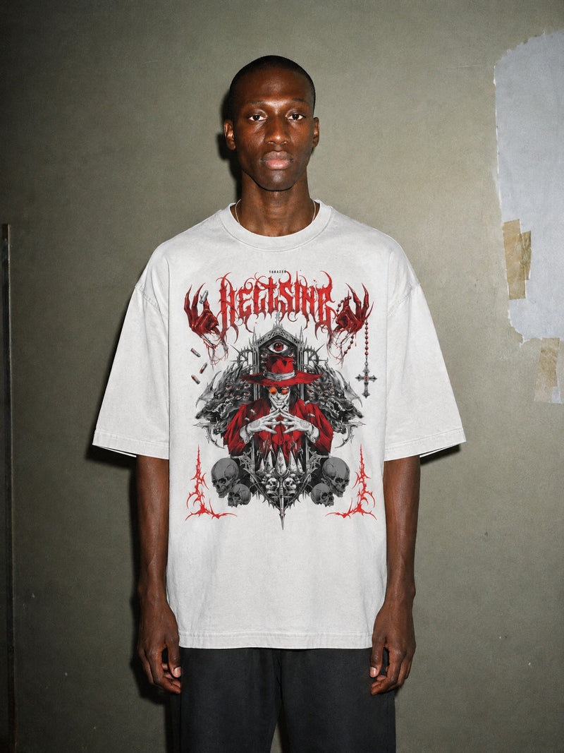 HLSNG ✦ No Life King Vintage Tee by Torazen, worn on model