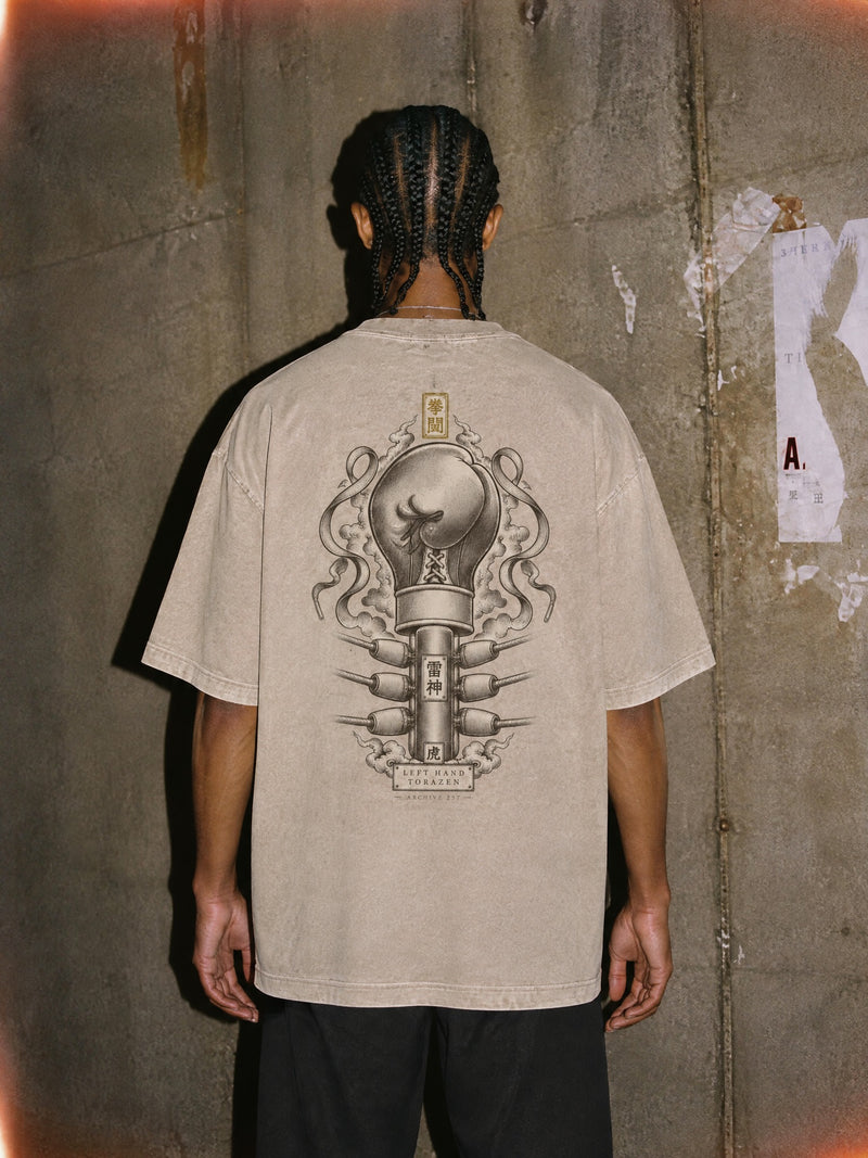 IPPO ✦ Left Hand Vintage Tee by Torazen, worn on model