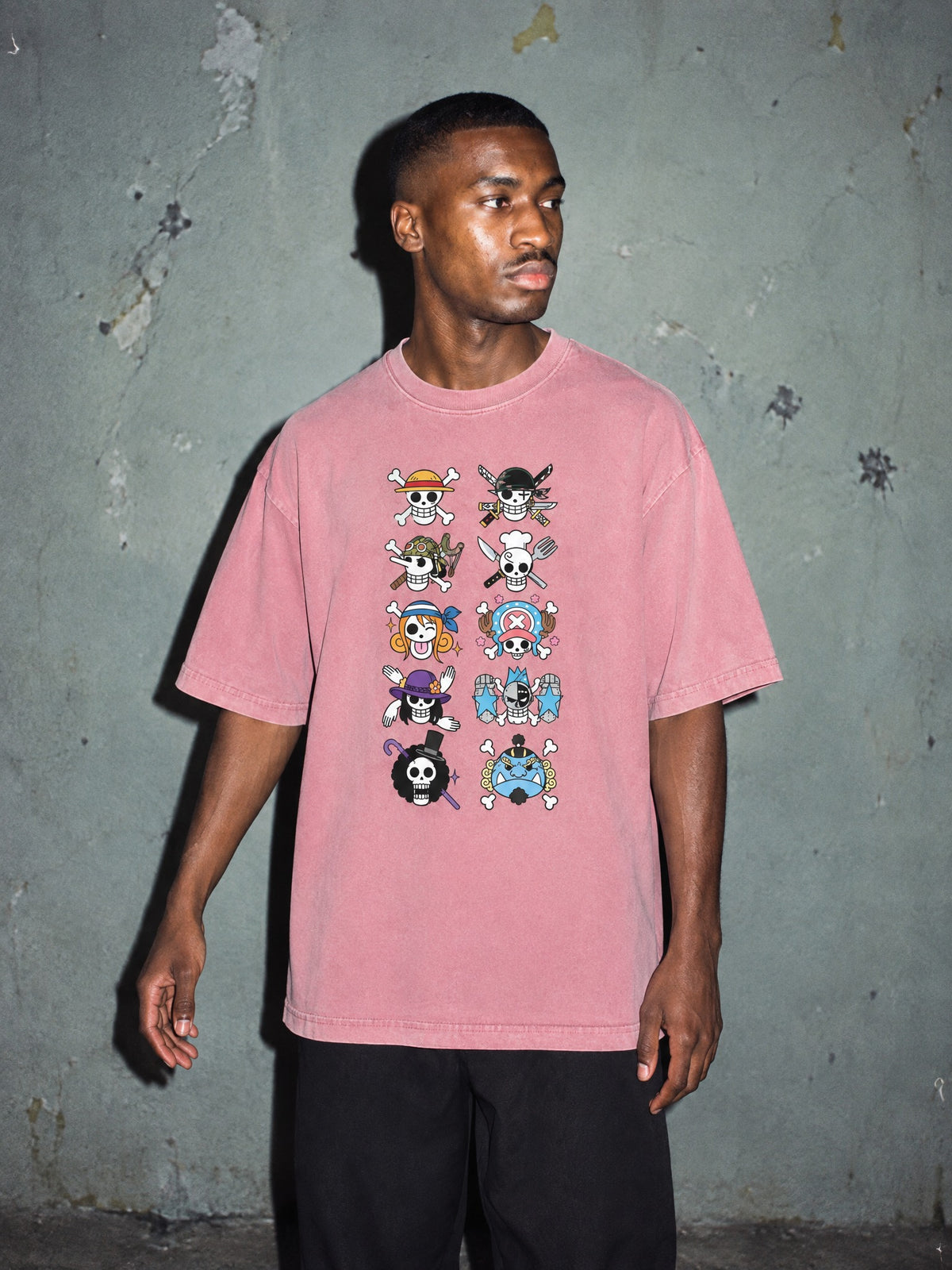 OP ✦ Crew Of Flags Vintage Tee by Torazen, worn on model