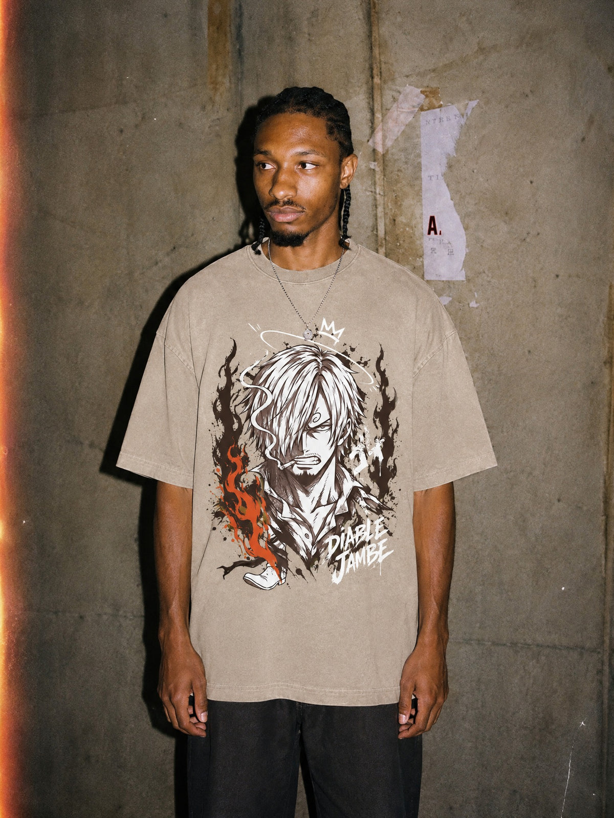 OP ✦ Hellfire Kick Vintage Tee by Torazen, worn on model