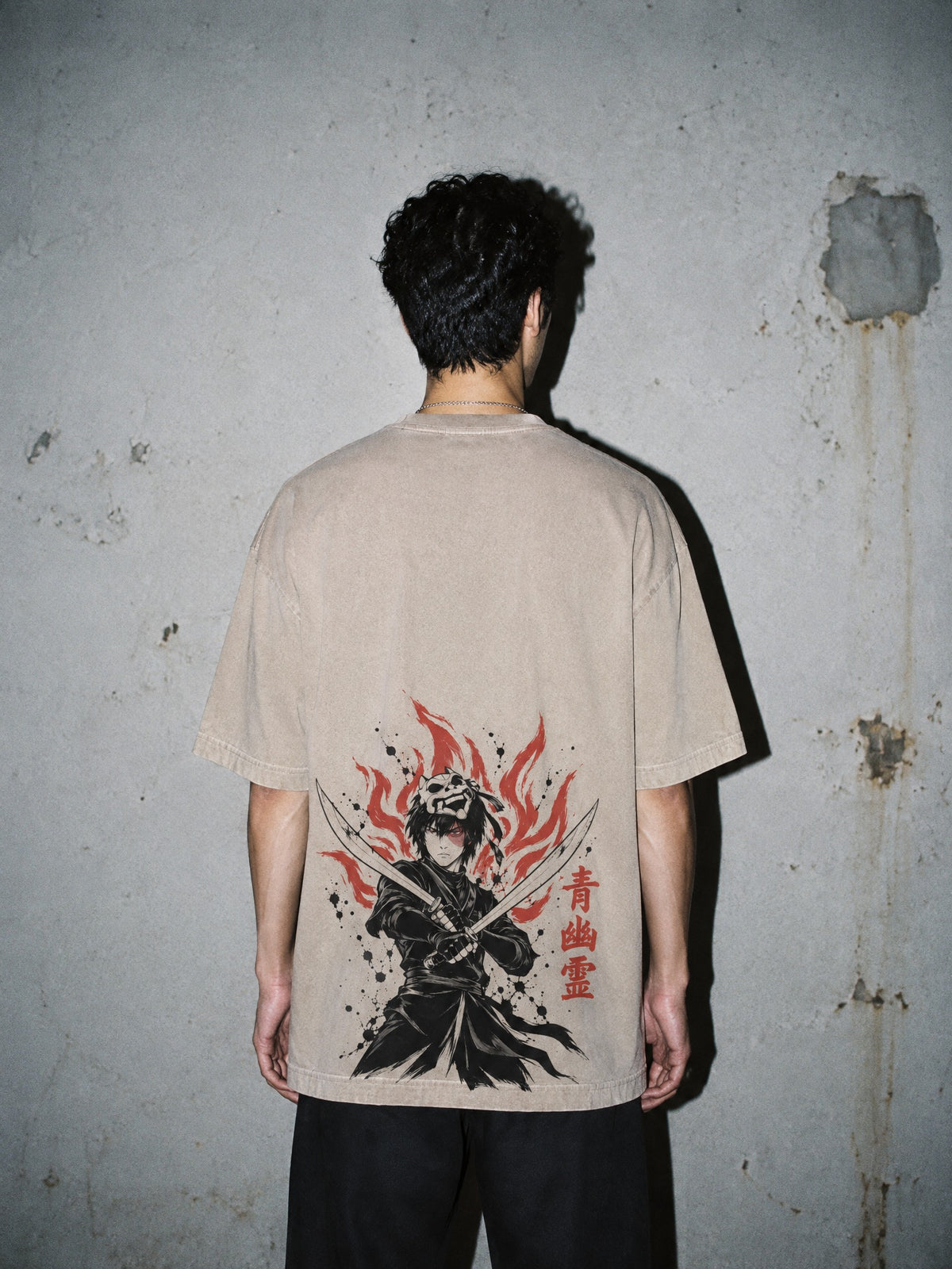 OTH ✦ Blue Spirit Blades Vintage Tee by Torazen, worn on model