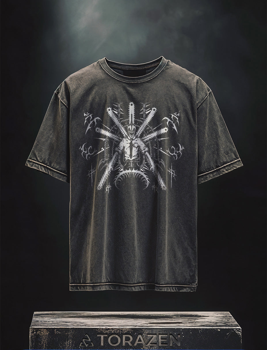 A sweatshirt with anime-inspired design, blending manga shonen style with modern streetwear aesthetic.