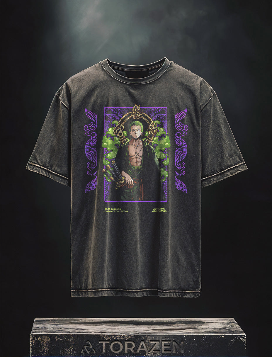 A sweatshirt with anime-inspired design, blending manga shonen style with modern streetwear aesthetic.