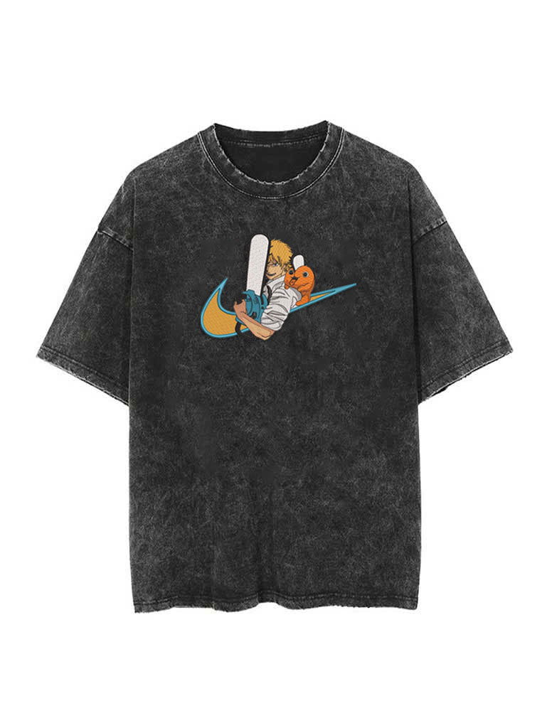 A sweatshirt with anime-inspired design, blending manga shonen style with modern streetwear aesthetic.