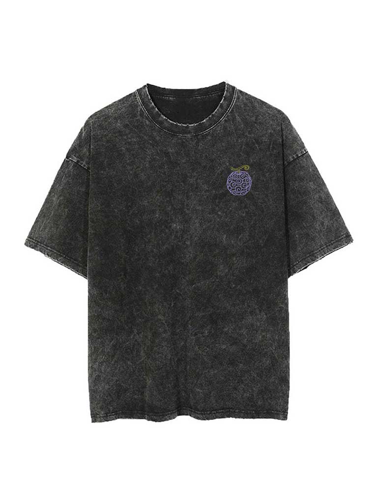 Gum Gum Embroidery Tee - One Piece-inspired design by Torazen