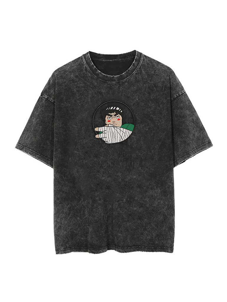 A t-shirt with anime-inspired design, blending manga shonen style with modern streetwear aesthetic.