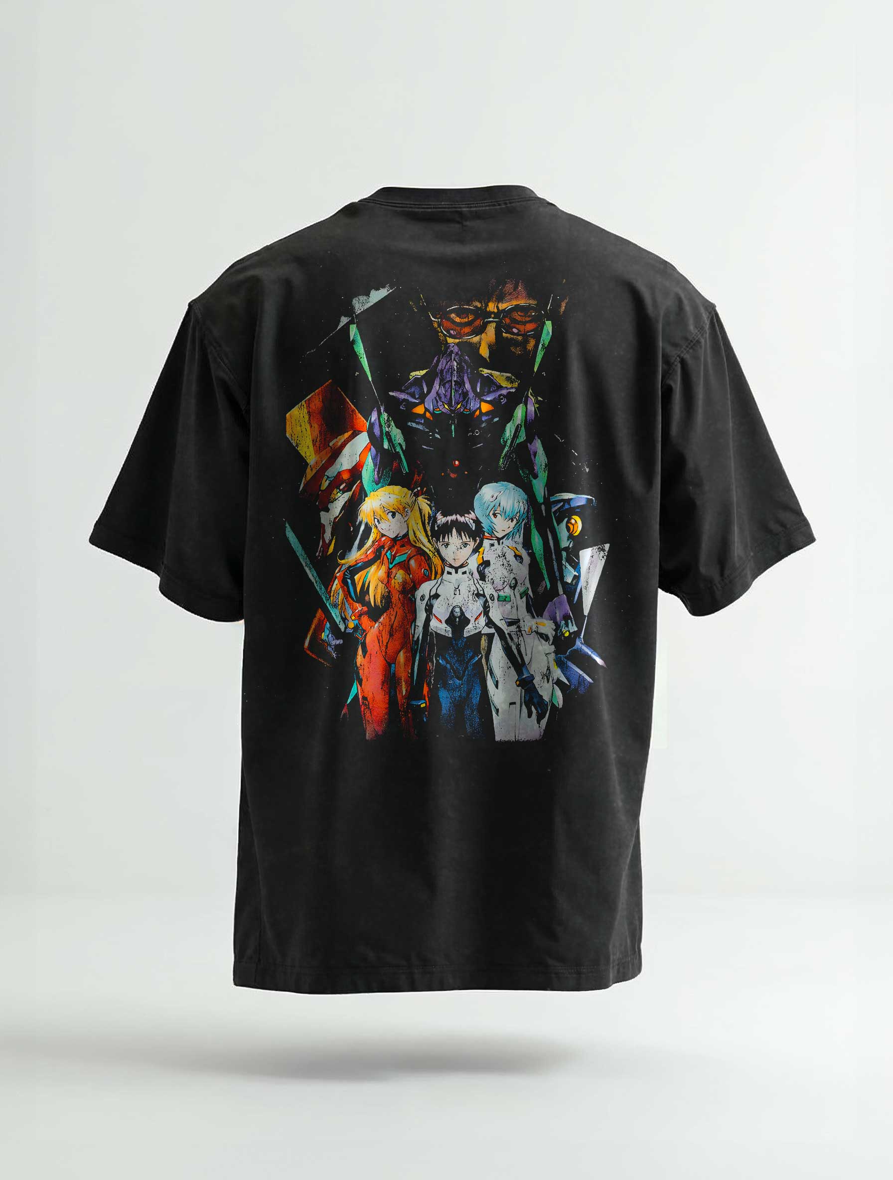 A t-shirt with anime-inspired design, blending manga shonen style with modern streetwear aesthetic.