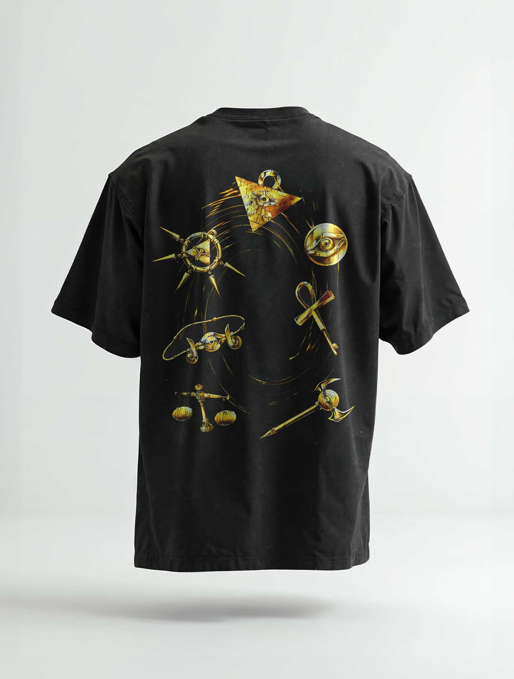 A t-shirt with anime-inspired design, blending manga shonen style with modern streetwear aesthetic.