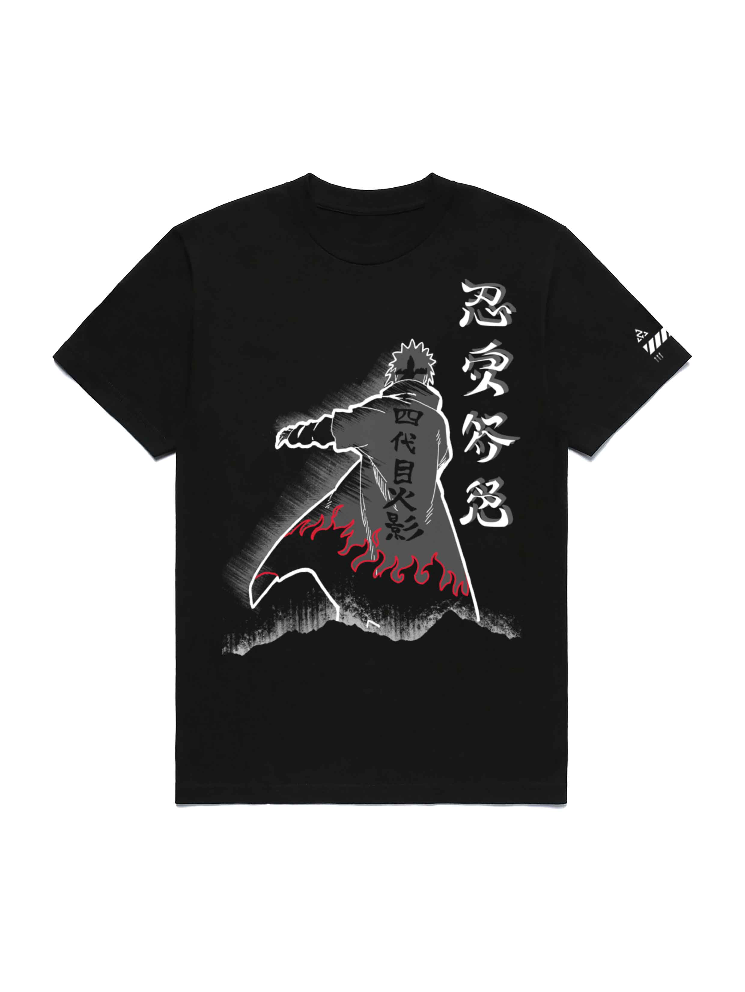 A t-shirt with anime-inspired design, blending manga shonen style with modern streetwear aesthetic.