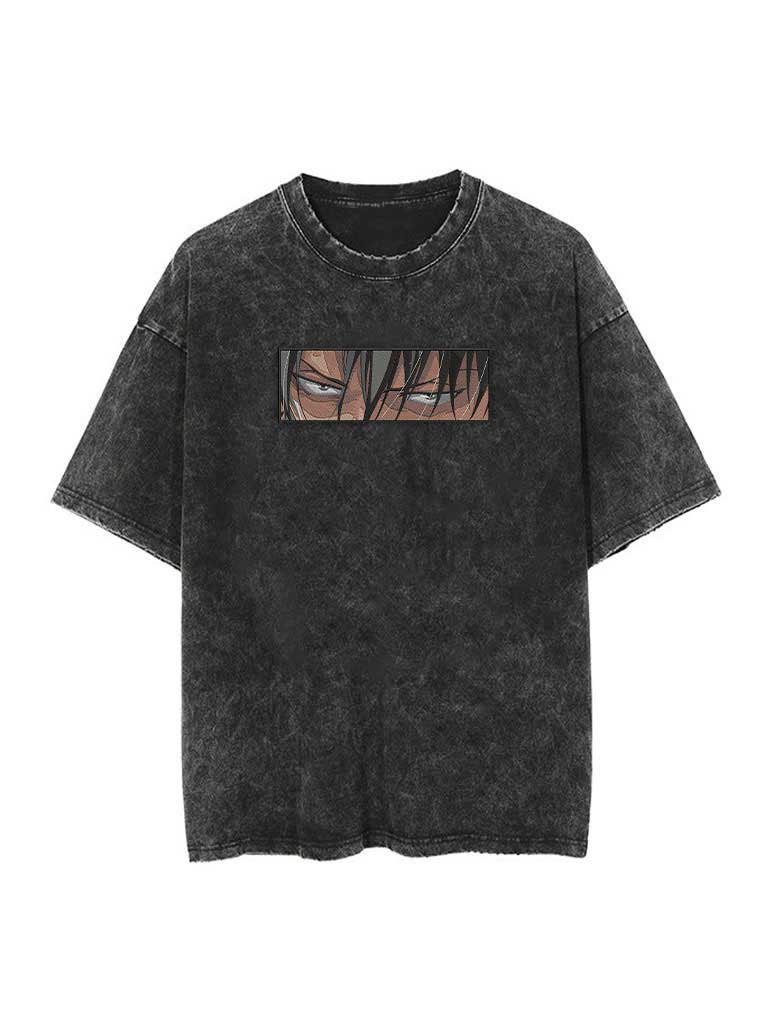 Humanity’s Blade Eyes Embroidery Tee - Attack on Titan-inspired design by Torazen