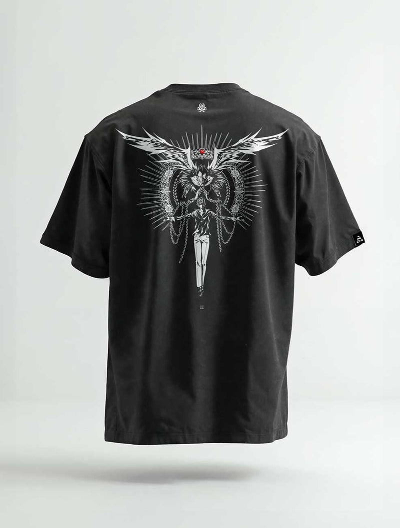 Winged Verdict Vintage Tee - Death Note-inspired design by Torazen