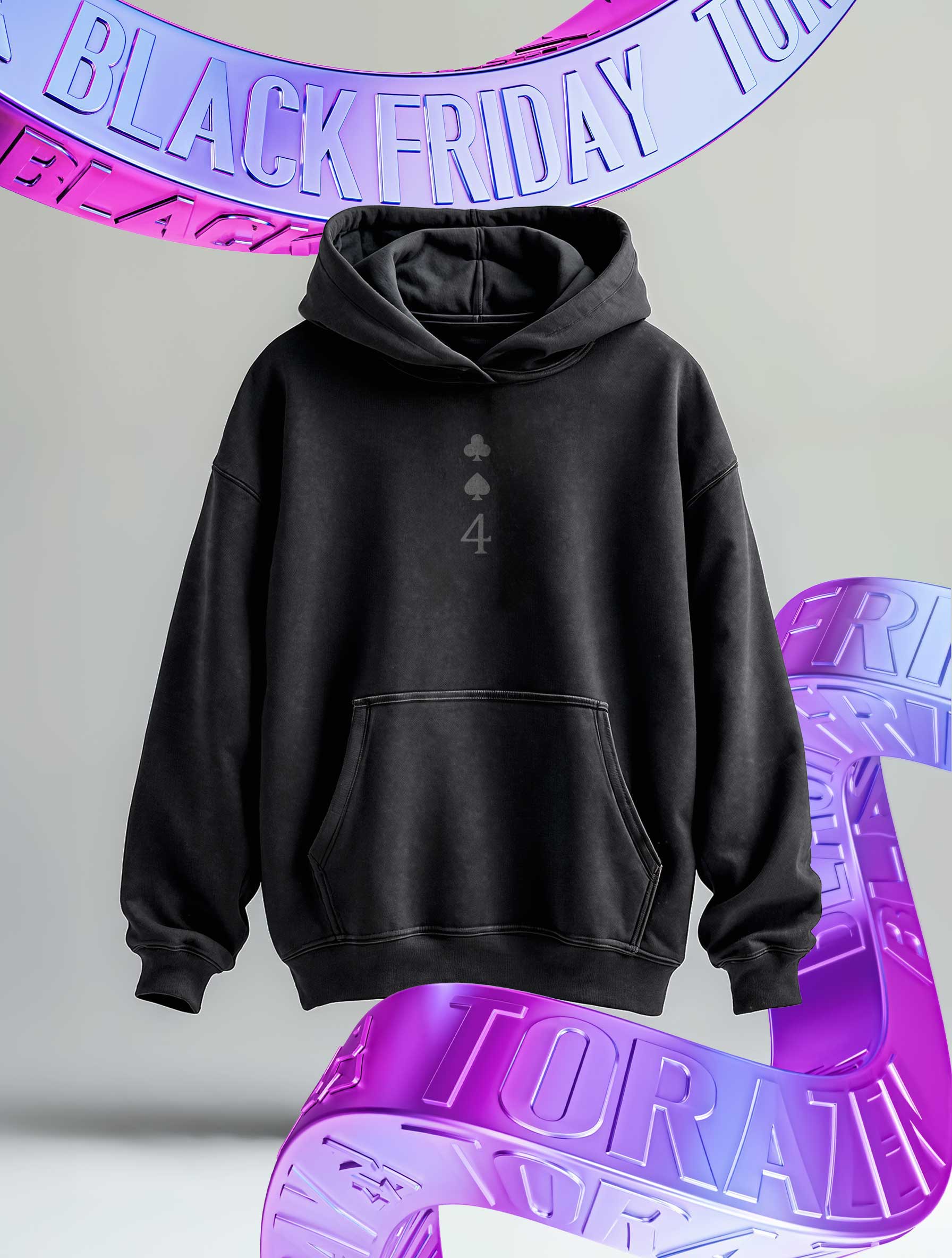 A sweatshirt with anime-inspired design, blending manga shonen style with modern streetwear aesthetic.
