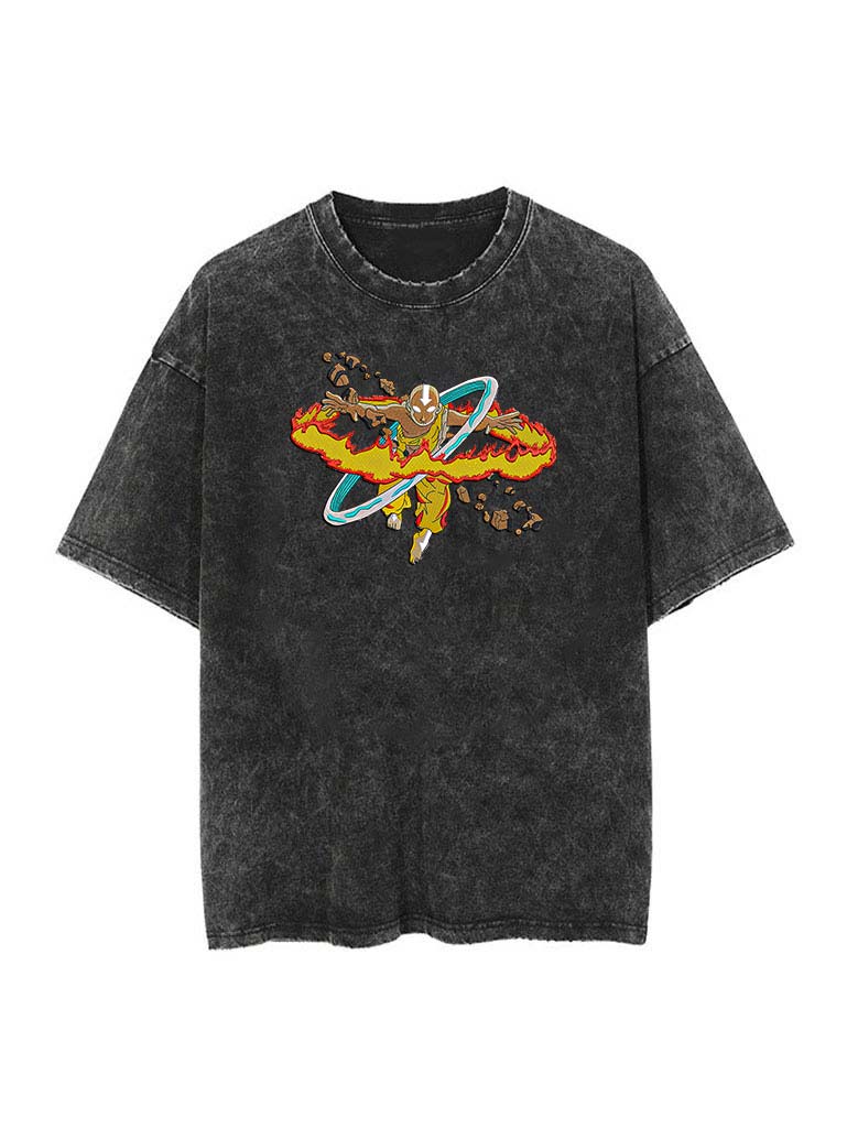 A t-shirt with anime-inspired design, blending manga shonen style with modern streetwear aesthetic.
