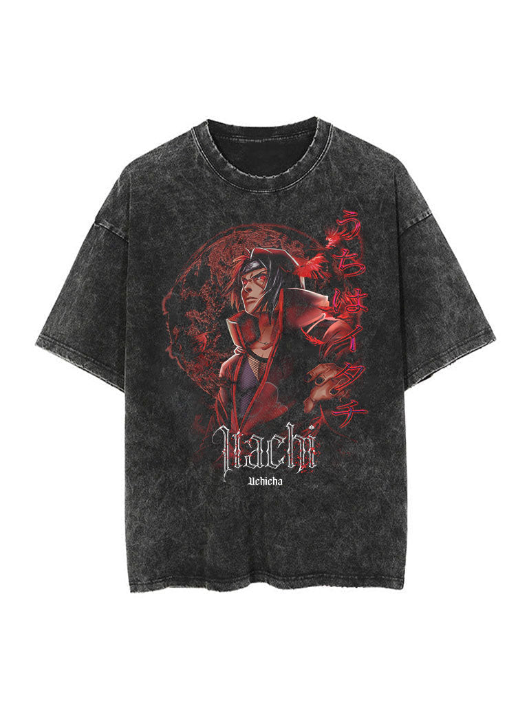 A t-shirt with anime-inspired design, blending manga shonen style with modern streetwear aesthetic.
