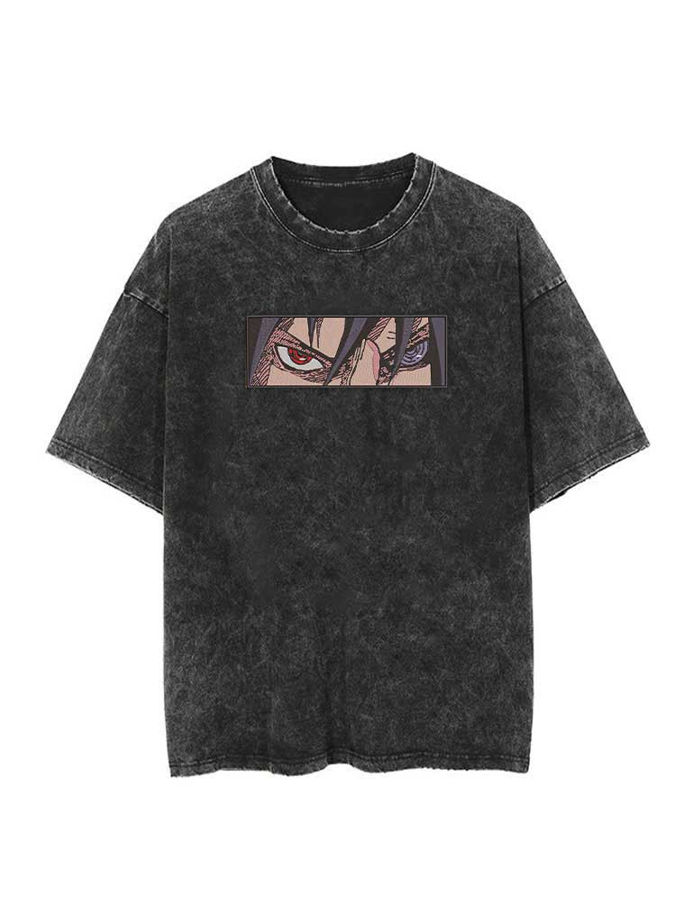 A t-shirt with anime-inspired design, blending manga shonen style with modern streetwear aesthetic.