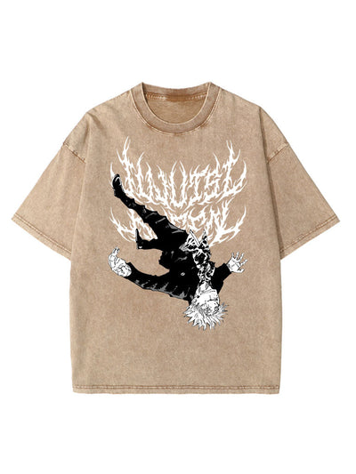 anime-inspired tee with special grade blindfolded sorcerer vintage tee design